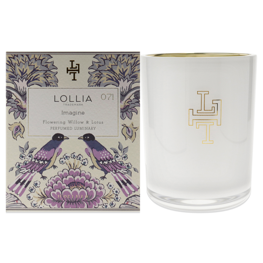 Imagine Perfumed Luminary Candle by Lollia for Unisex - 11 oz Candle